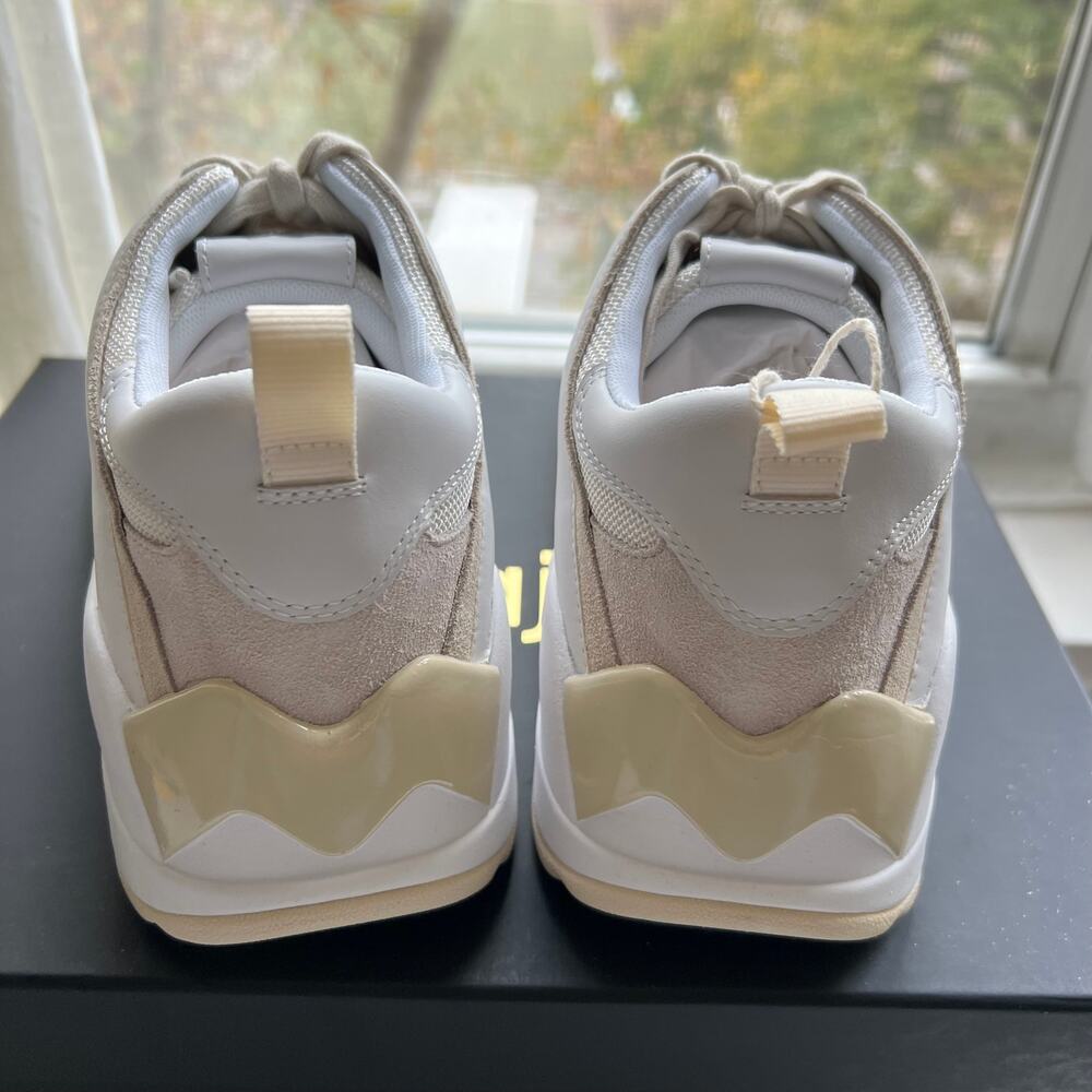 MAJE Off white mesh and Leather Trainers sneakers size 41 - Picture 3 of 6